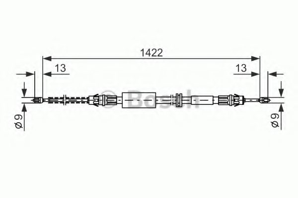 BOSCH 1 987 477 373 Cable, parking brake